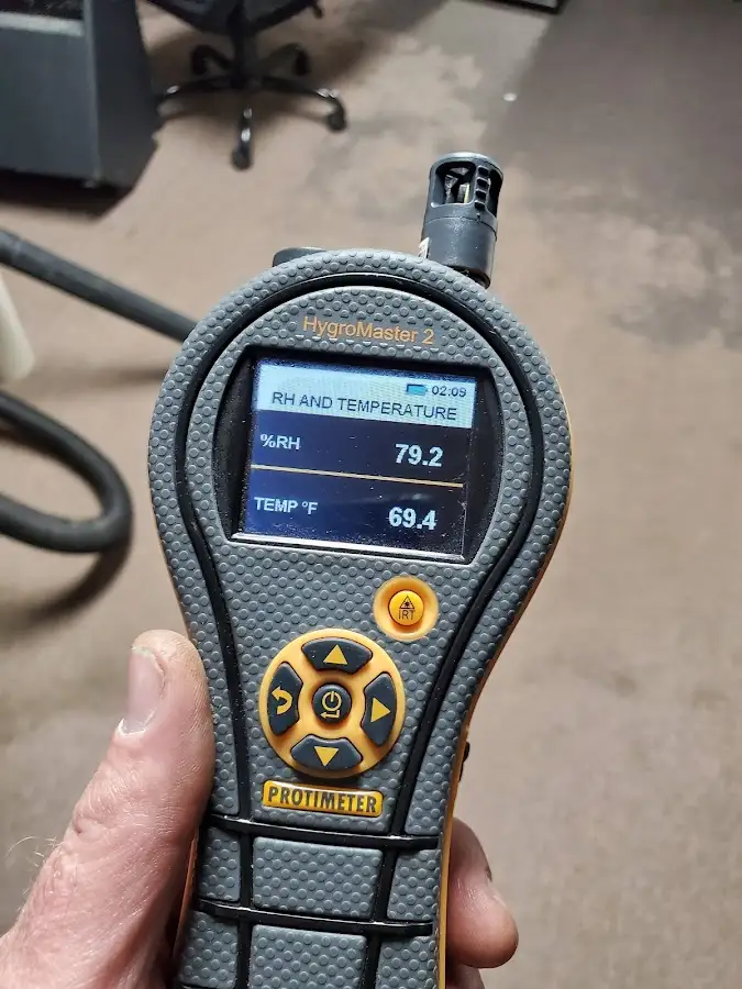Moisture meter humidity assessment for Fire & Smoke Damage Restoration in Fontana