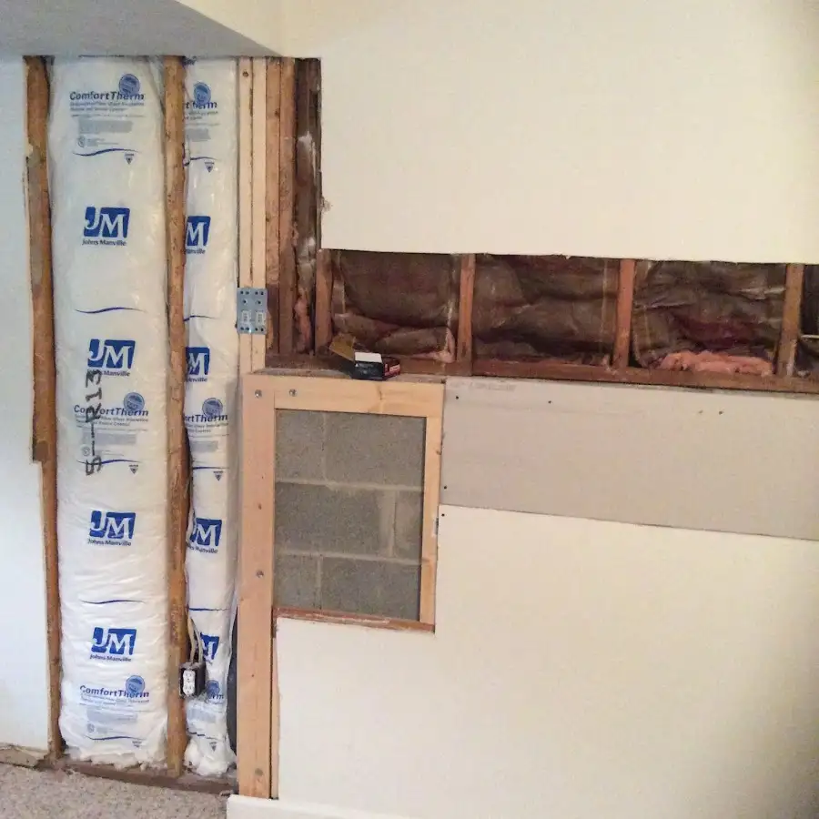 Wall insulation replacement during Structural Drying in Fontana